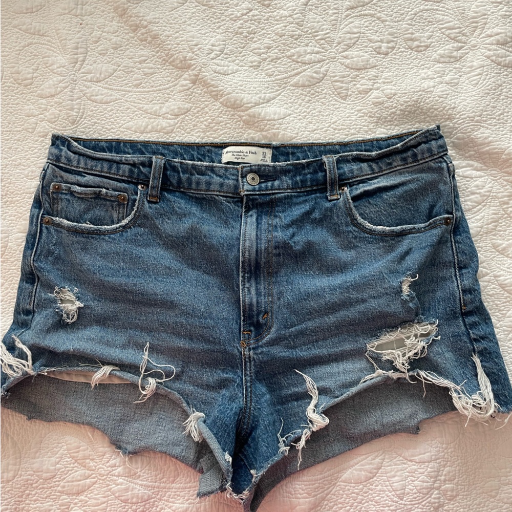 Abercrombie & Fitch Curve Love Jean Shorts